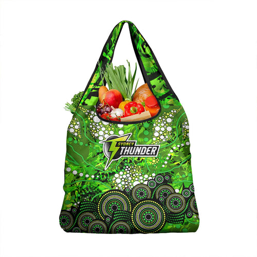 Sydney Thunder Grocery Bag Graffiti Urban Aboriginal Dot Abstract Design