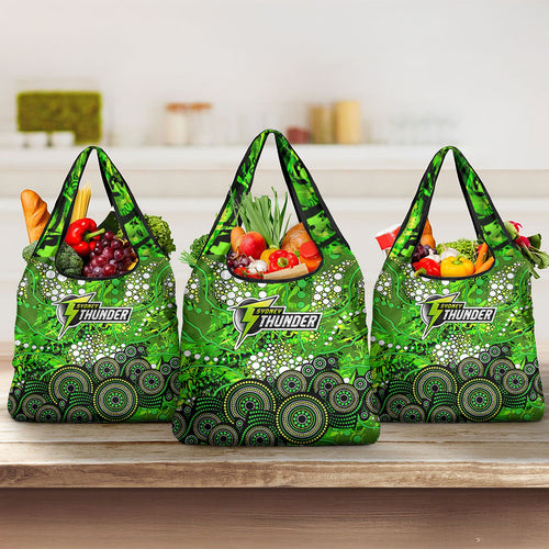 Sydney Thunder Grocery Bag Graffiti Urban Aboriginal Dot Abstract Design