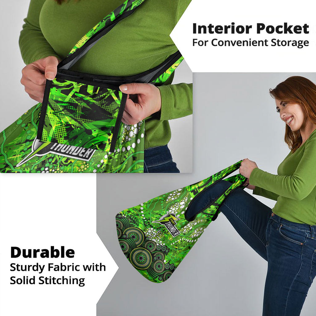 Sydney Thunder Grocery Bag Graffiti Urban Aboriginal Dot Abstract Design