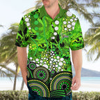 Sydney Thunder Hawaiian Shirt Graffiti Urban Aboriginal Dot Abstract Design