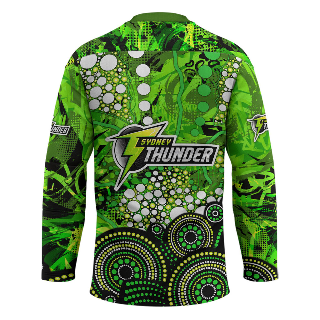 Sydney Thunder Hockey Jersey Graffiti Urban Aboriginal Dot Abstract Design