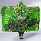 Sydney Thunder Hooded Blanket Graffiti Urban Aboriginal Dot Abstract Design
