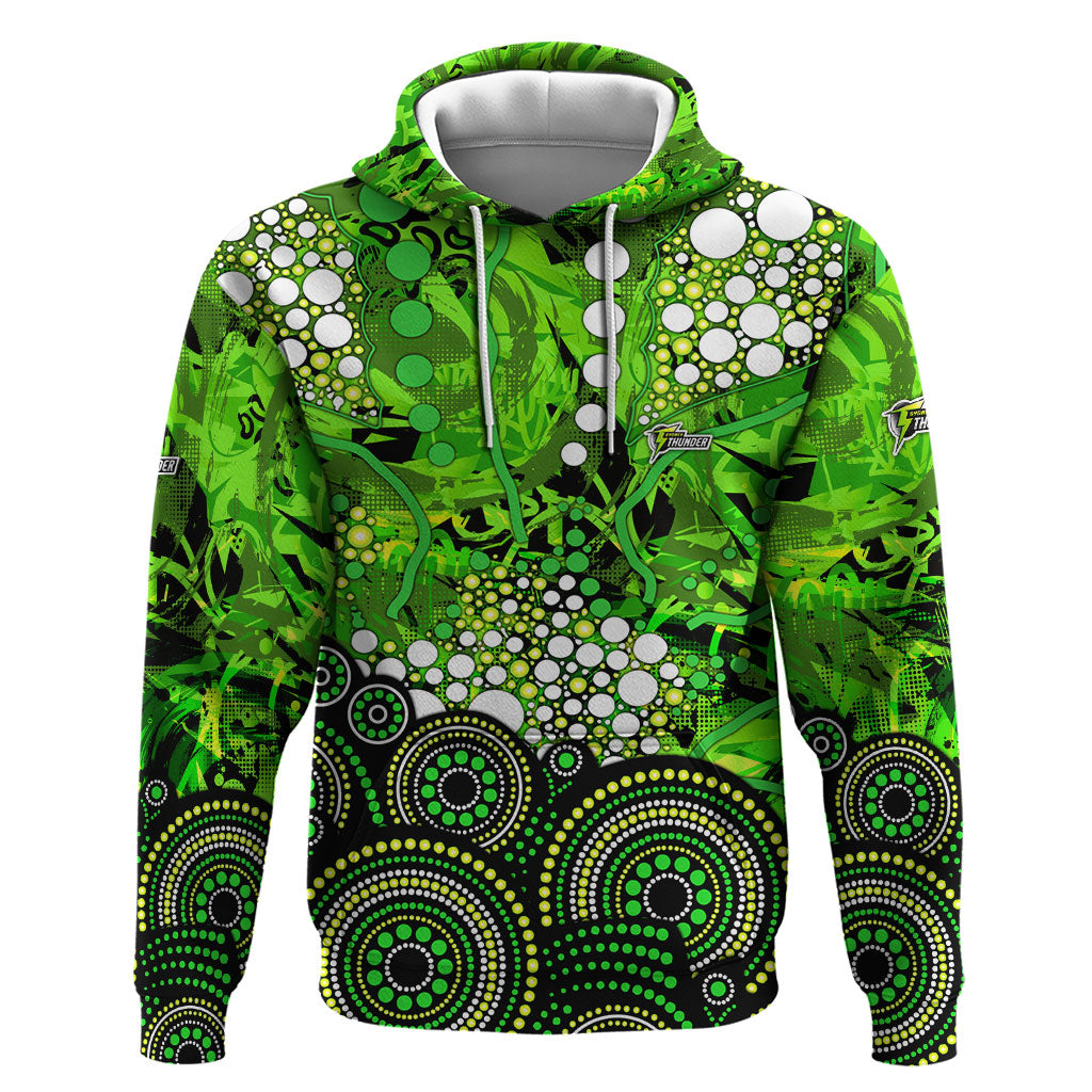 Sydney Thunder Hoodie Graffiti Urban Aboriginal Dot Abstract Design