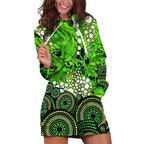 Sydney Thunder Hoodie Dress Graffiti Urban Aboriginal Dot Abstract Design