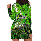 Sydney Thunder Hoodie Dress Graffiti Urban Aboriginal Dot Abstract Design