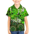 Sydney Thunder Kid Hawaiian Shirt Graffiti Urban Aboriginal Dot Abstract Design