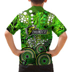 Sydney Thunder Kid Hawaiian Shirt Graffiti Urban Aboriginal Dot Abstract Design