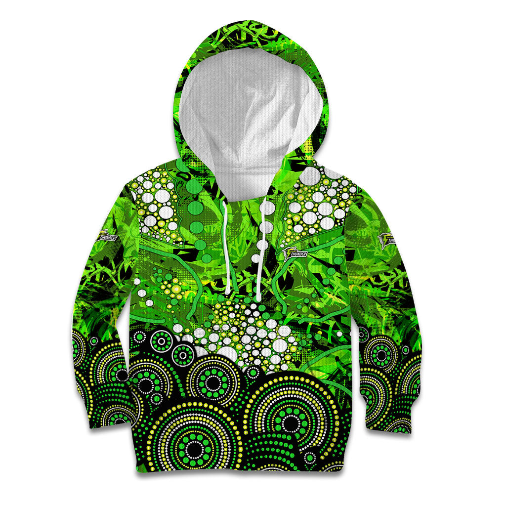 Sydney Thunder Kid Hoodie Graffiti Urban Aboriginal Dot Abstract Design