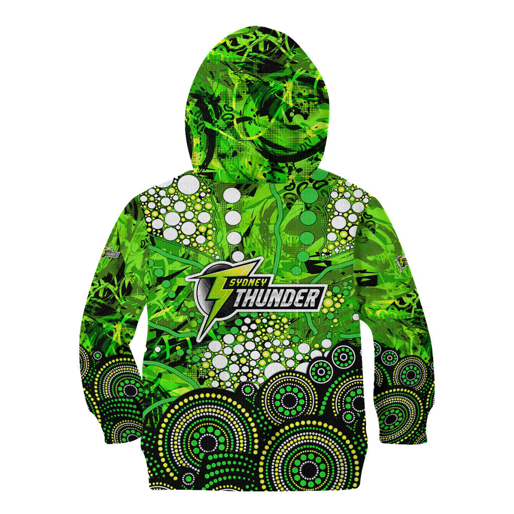 Sydney Thunder Kid Hoodie Graffiti Urban Aboriginal Dot Abstract Design