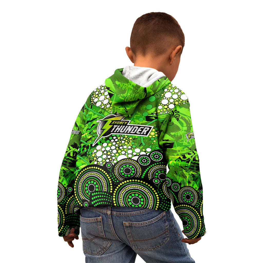 Sydney Thunder Kid Hoodie Graffiti Urban Aboriginal Dot Abstract Design