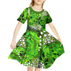 Sydney Thunder Kid Short Sleeve Dress Graffiti Urban Aboriginal Dot Abstract Design