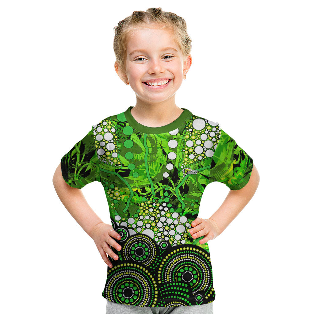 Sydney Thunder Kid T Shirt Graffiti Urban Aboriginal Dot Abstract Design