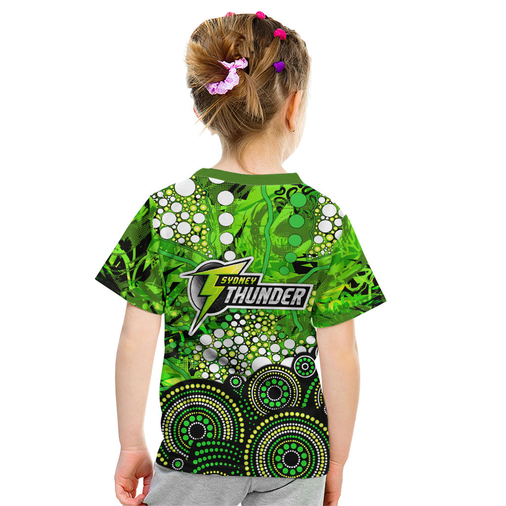 Sydney Thunder Kid T Shirt Graffiti Urban Aboriginal Dot Abstract Design