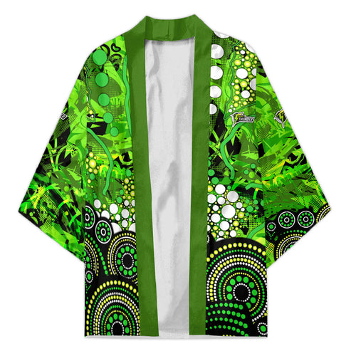 Sydney Thunder Kimono Graffiti Urban Aboriginal Dot Abstract Design