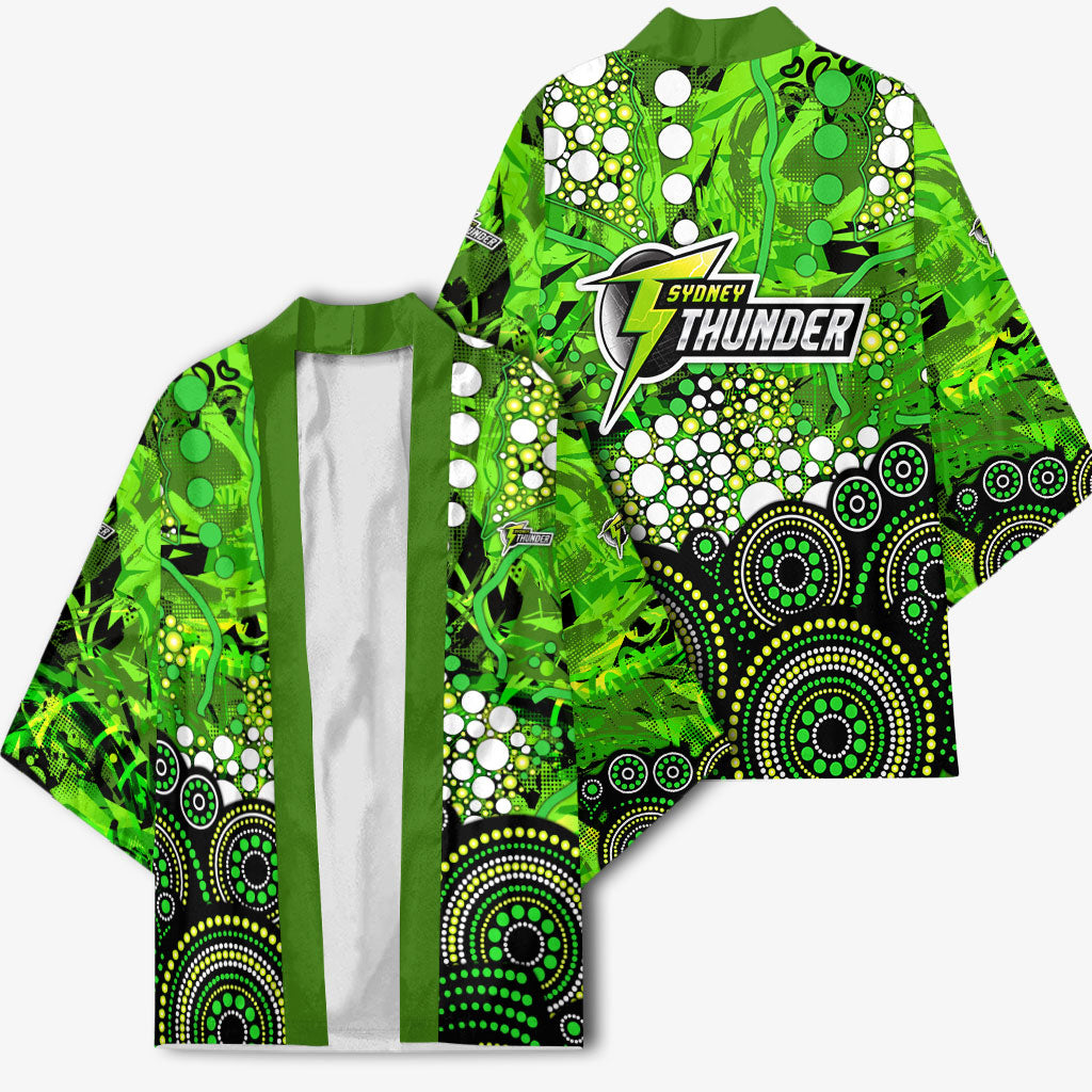 Sydney Thunder Kimono Graffiti Urban Aboriginal Dot Abstract Design
