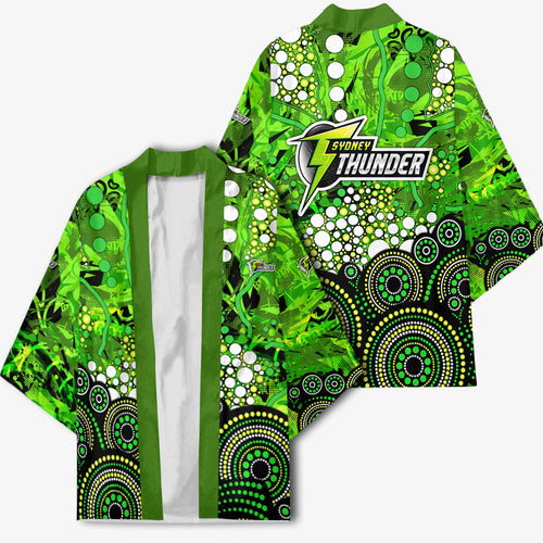 Sydney Thunder Kimono Graffiti Urban Aboriginal Dot Abstract Design