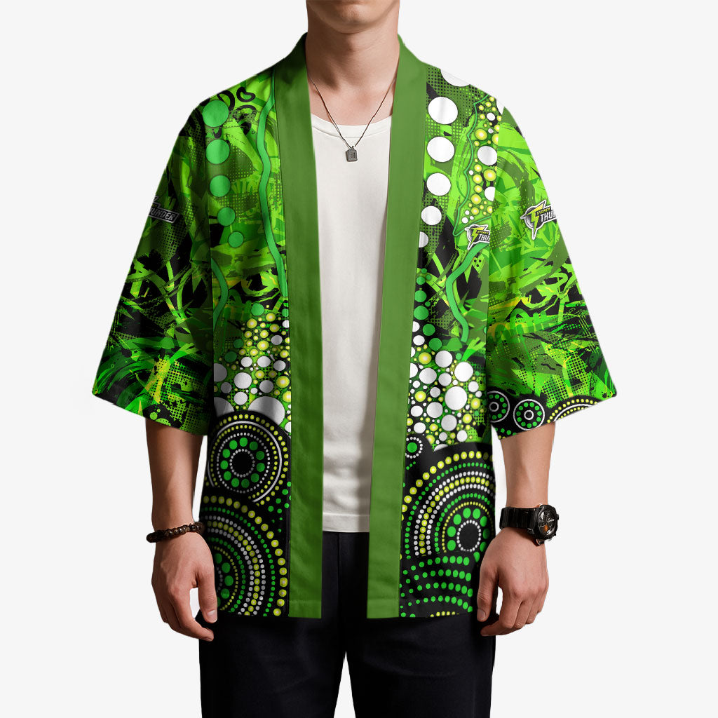 Sydney Thunder Kimono Graffiti Urban Aboriginal Dot Abstract Design