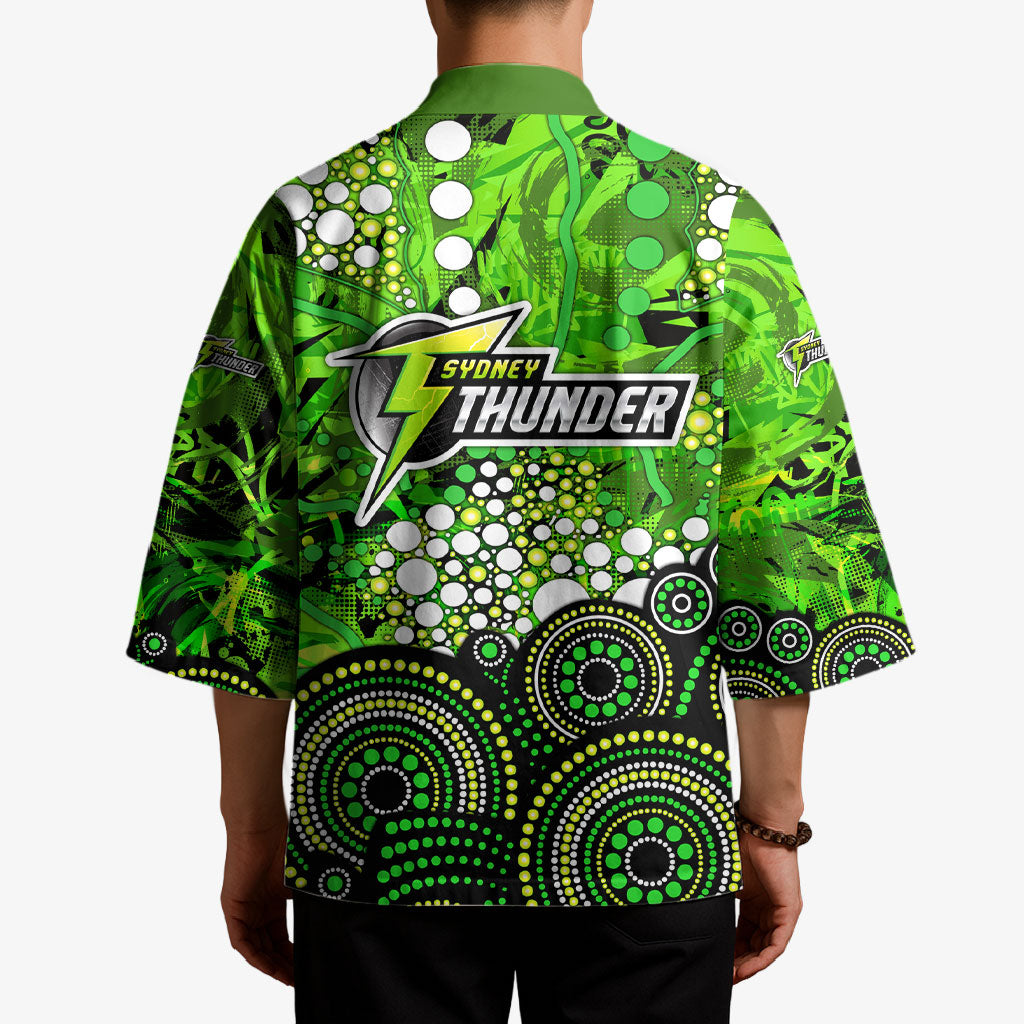 Sydney Thunder Kimono Graffiti Urban Aboriginal Dot Abstract Design