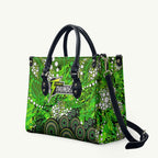 Sydney Thunder Leather Bag Graffiti Urban Aboriginal Dot Abstract Design