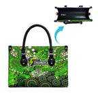 Sydney Thunder Leather Bag Graffiti Urban Aboriginal Dot Abstract Design