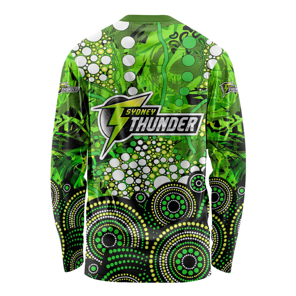 Sydney Thunder Long Sleeve Shirt Graffiti Urban Aboriginal Dot Abstract Design