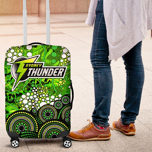 Sydney Thunder Luggage Cover Graffiti Urban Aboriginal Dot Abstract Design