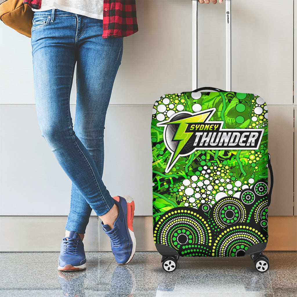 Sydney Thunder Luggage Cover Graffiti Urban Aboriginal Dot Abstract Design