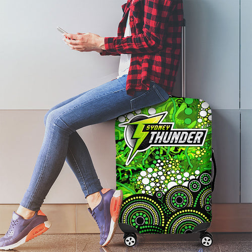 Sydney Thunder Luggage Cover Graffiti Urban Aboriginal Dot Abstract Design
