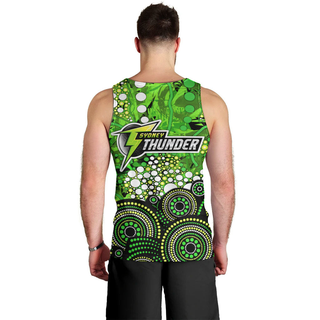Sydney Thunder Men Tank Top Graffiti Urban Aboriginal Dot Abstract Design