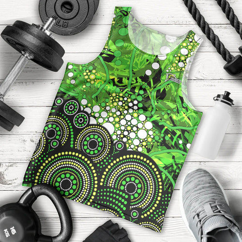 Sydney Thunder Men Tank Top Graffiti Urban Aboriginal Dot Abstract Design