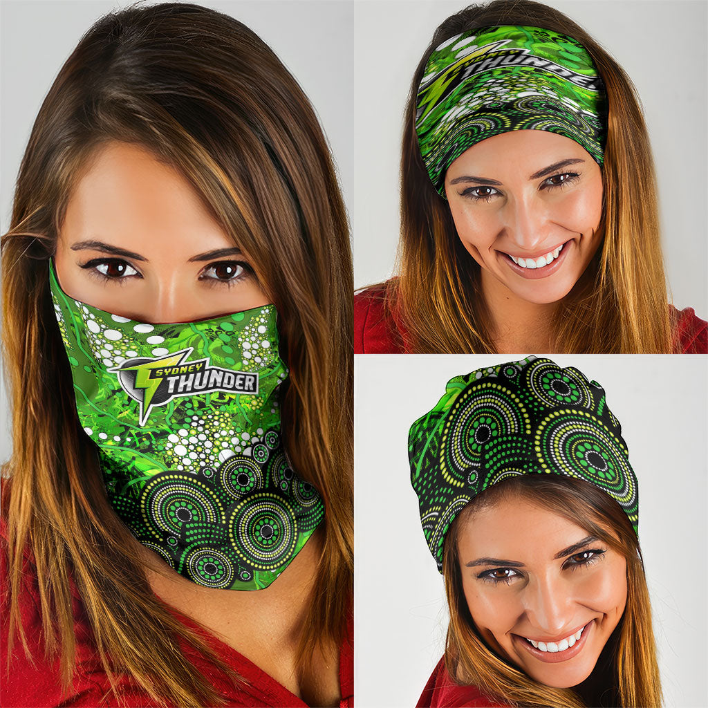 Sydney Thunder Neck Gaiter Graffiti Urban Aboriginal Dot Abstract Design