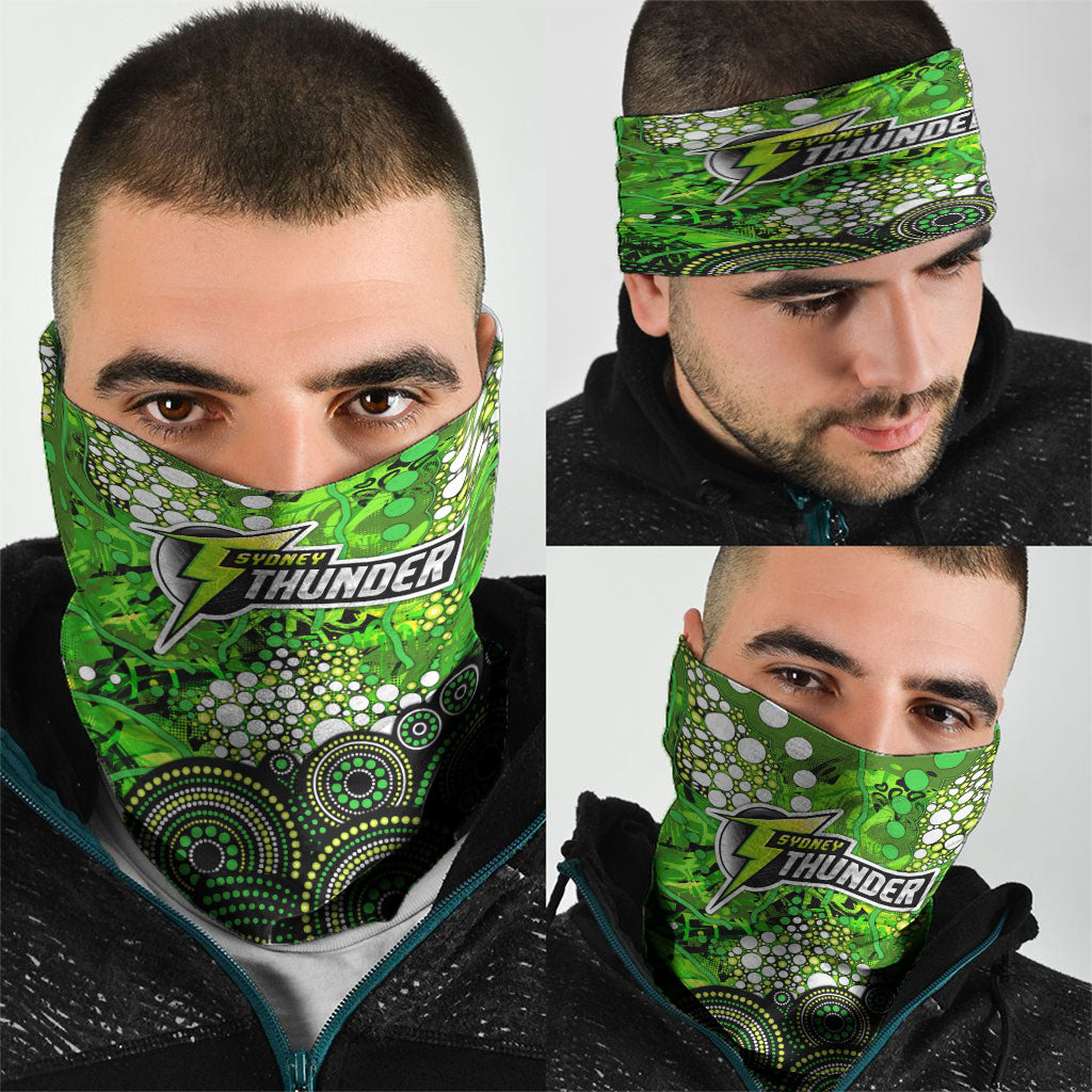 Sydney Thunder Neck Gaiter Graffiti Urban Aboriginal Dot Abstract Design