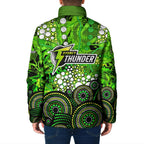 Sydney Thunder Padded Jacket Graffiti Urban Aboriginal Dot Abstract Design