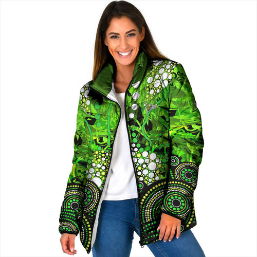Sydney Thunder Padded Jacket Graffiti Urban Aboriginal Dot Abstract Design