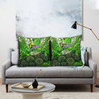 Sydney Thunder Pillow Cover Graffiti Urban Aboriginal Dot Abstract Design