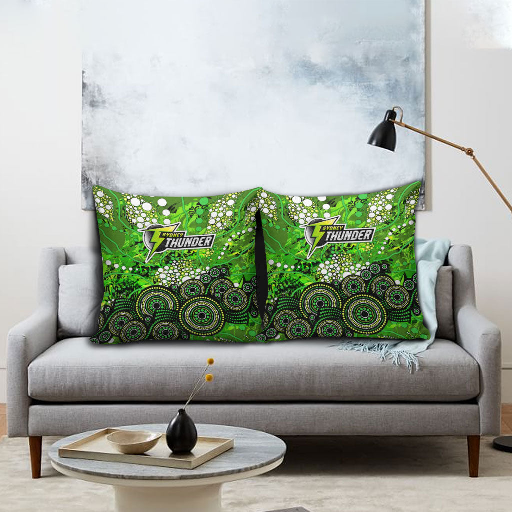 Sydney Thunder Pillow Cover Graffiti Urban Aboriginal Dot Abstract Design