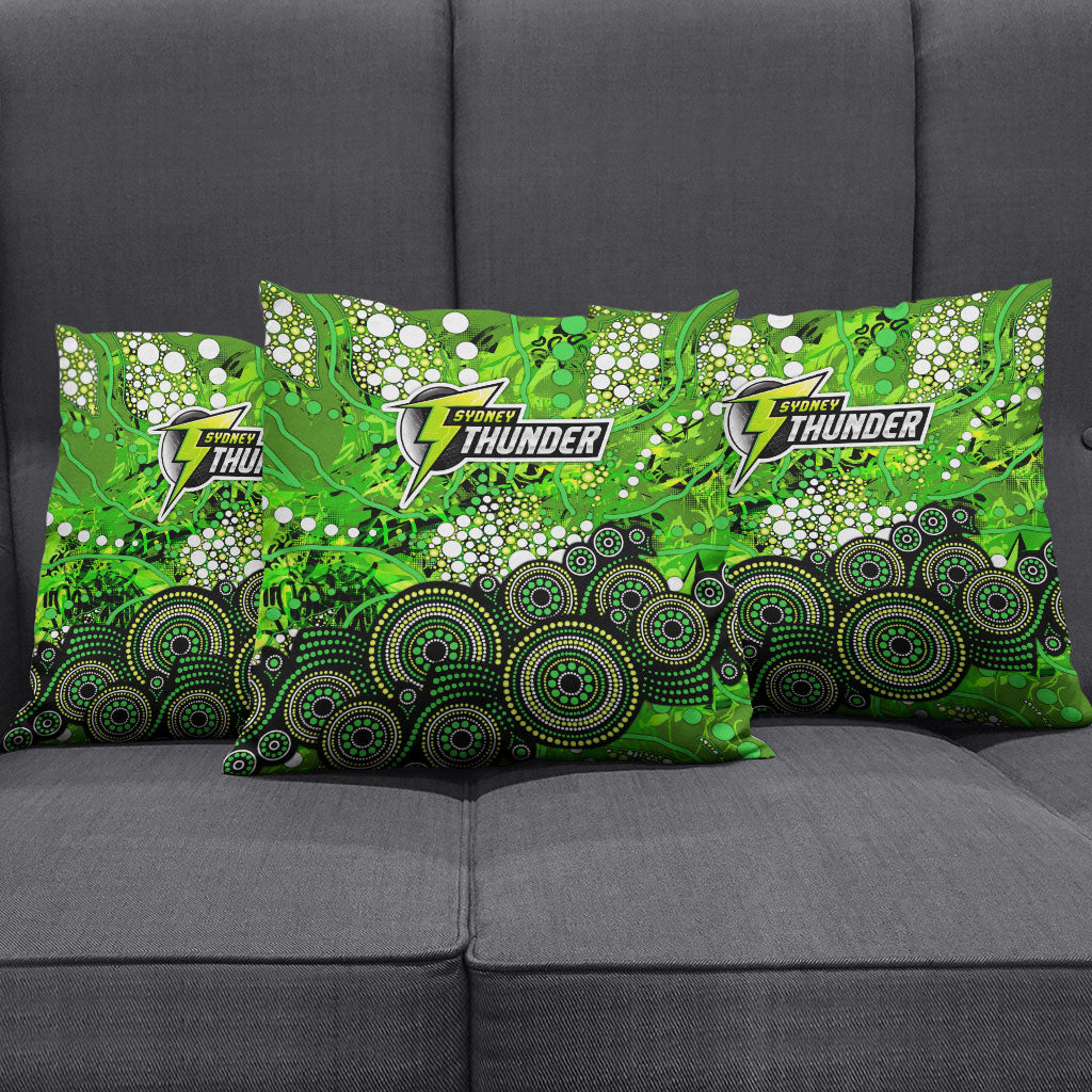 Sydney Thunder Pillow Cover Graffiti Urban Aboriginal Dot Abstract Design