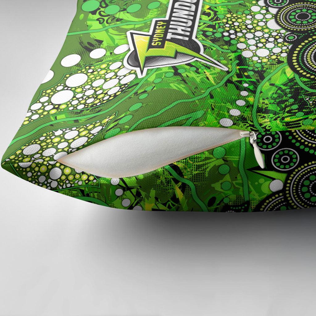 Sydney Thunder Pillow Cover Graffiti Urban Aboriginal Dot Abstract Design