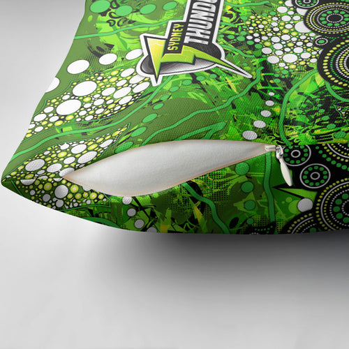 Sydney Thunder Pillow Cover Graffiti Urban Aboriginal Dot Abstract Design