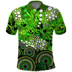 Sydney Thunder Polo Shirt Graffiti Urban Aboriginal Dot Abstract Design