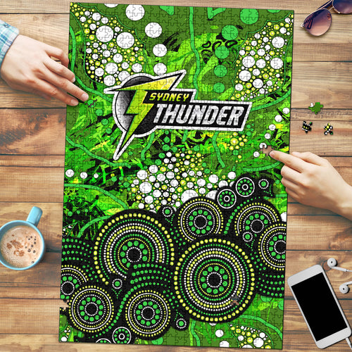 Sydney Thunder Puzzle Graffiti Urban Aboriginal Dot Abstract Design
