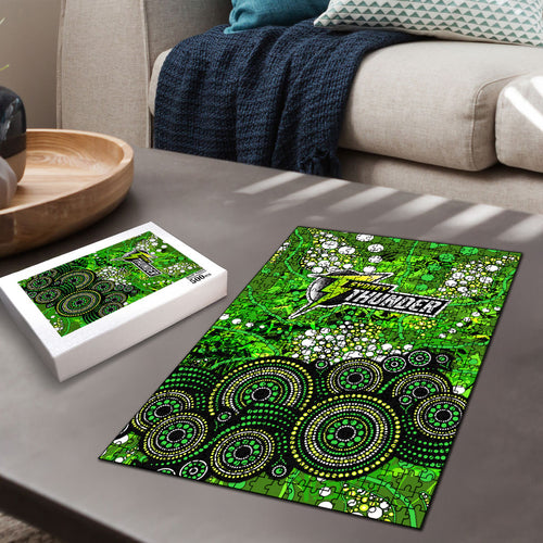 Sydney Thunder Puzzle Graffiti Urban Aboriginal Dot Abstract Design