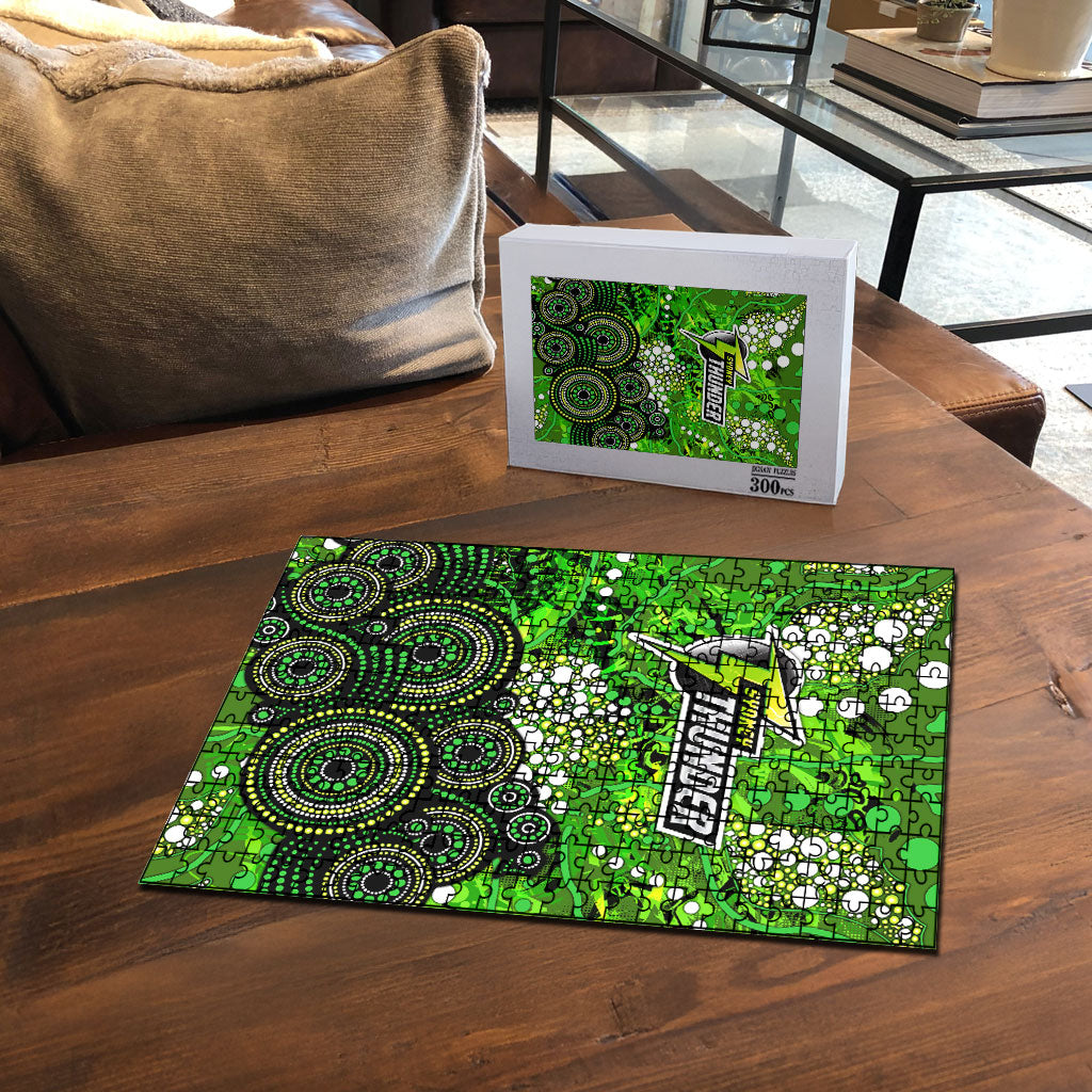 Sydney Thunder Puzzle Graffiti Urban Aboriginal Dot Abstract Design