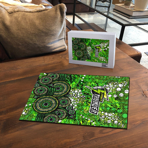 Sydney Thunder Puzzle Graffiti Urban Aboriginal Dot Abstract Design