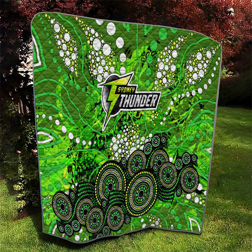 Sydney Thunder Quilt Graffiti Urban Aboriginal Dot Abstract Design
