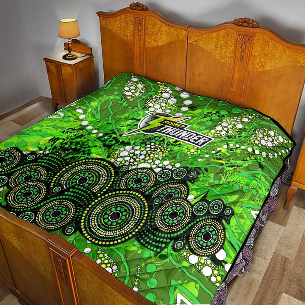 Sydney Thunder Quilt Graffiti Urban Aboriginal Dot Abstract Design