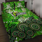 Sydney Thunder Quilt Bed Set Graffiti Urban Aboriginal Dot Abstract Design