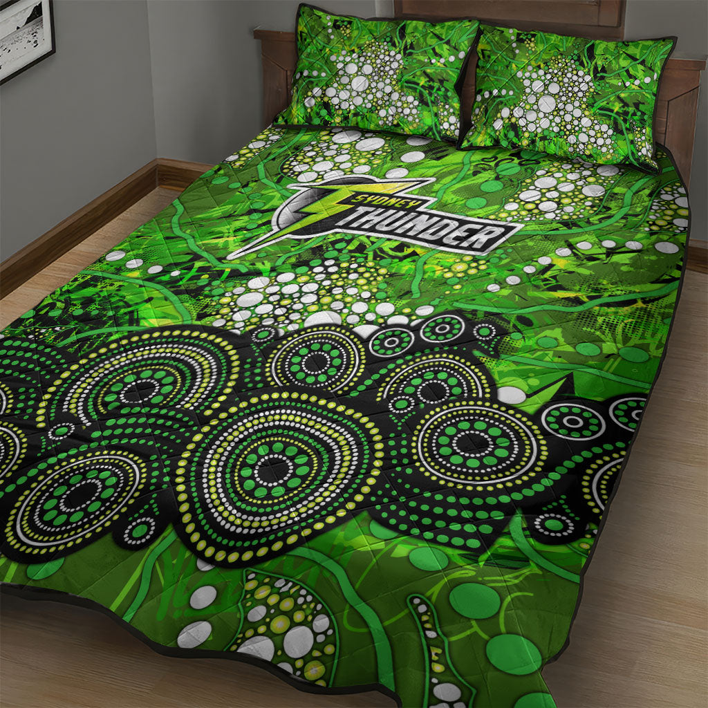Sydney Thunder Quilt Bed Set Graffiti Urban Aboriginal Dot Abstract Design