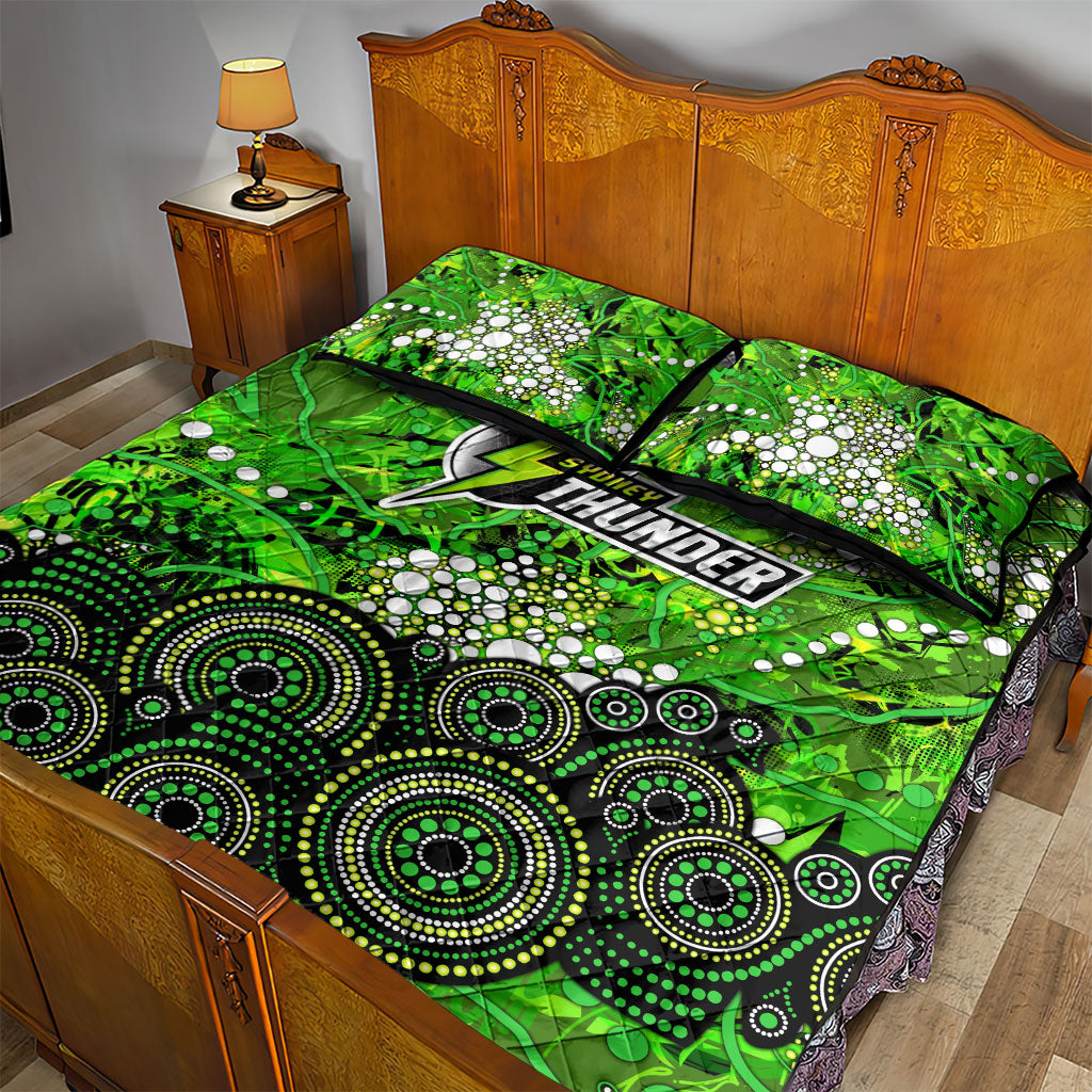 Sydney Thunder Quilt Bed Set Graffiti Urban Aboriginal Dot Abstract Design