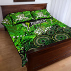 Sydney Thunder Quilt Bed Set Graffiti Urban Aboriginal Dot Abstract Design